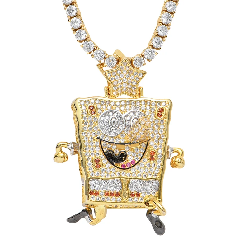 iced out spongebob chain