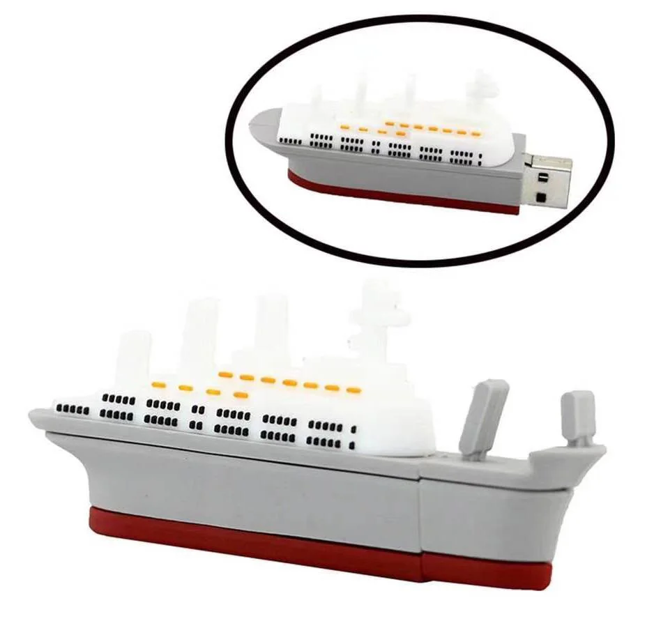 Factory Price Brand Logo Promotion Custom logo Gift Oem Odm Cruise Ship Flash Drive Usb 2gb 4gb 8gb 16gb 32gb 64gb 128gb