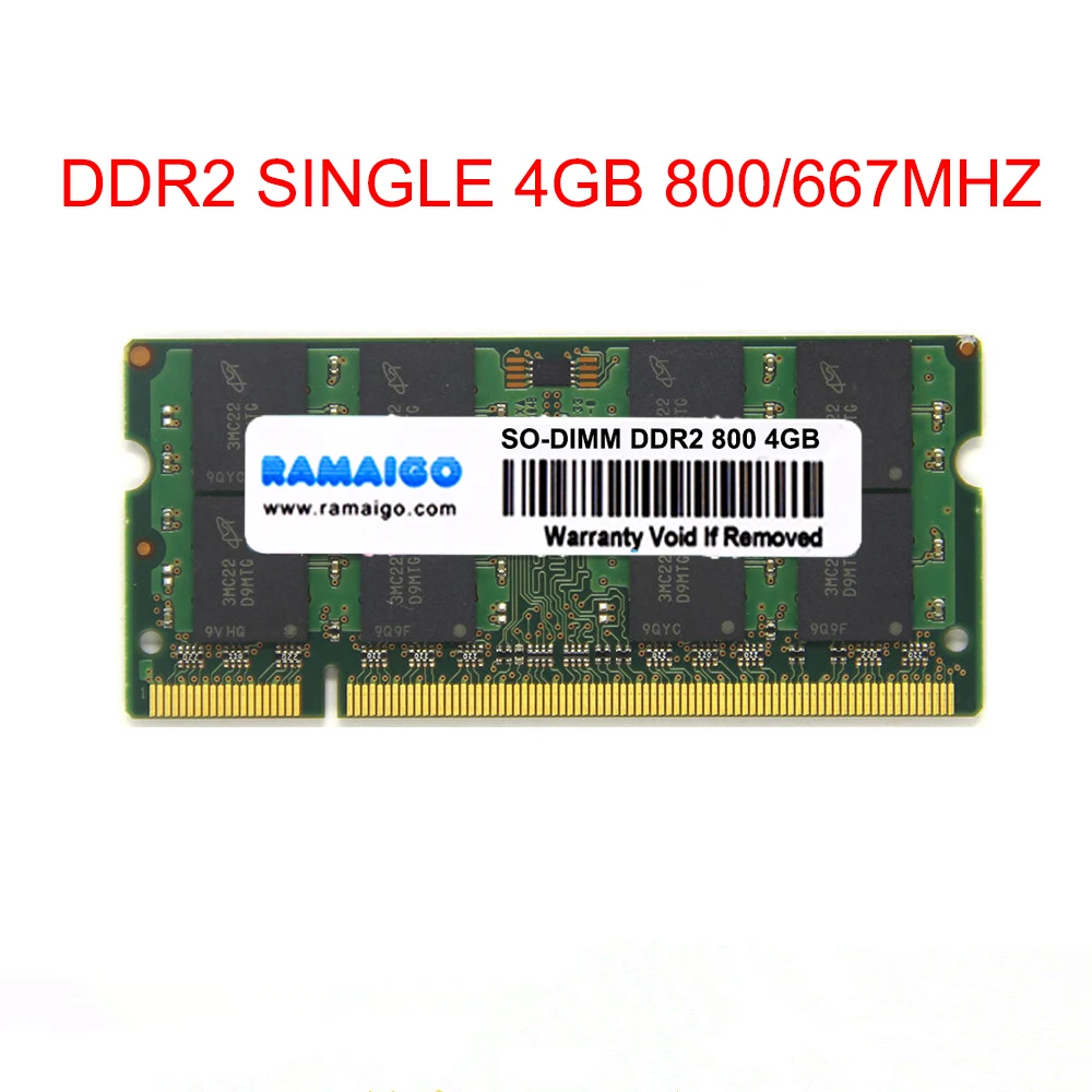 Source DDR2 RAM 4GB 667MHz 800 MHz 200Pin NO-ECC 1.8V Laptop SO-DIMM Notebook RAM Memoria Module on m.alibaba.com