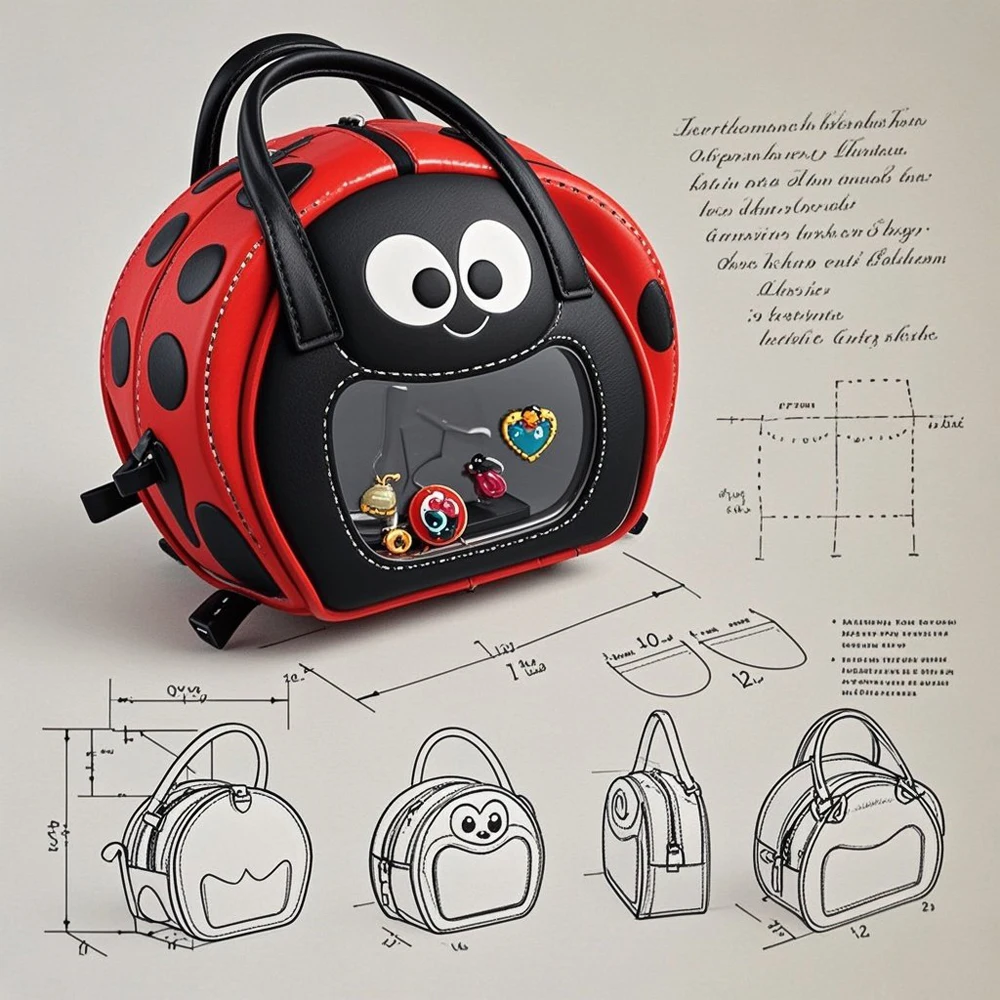Custom Seven Star Ladybug Ita Bag - Unique Design & Quality