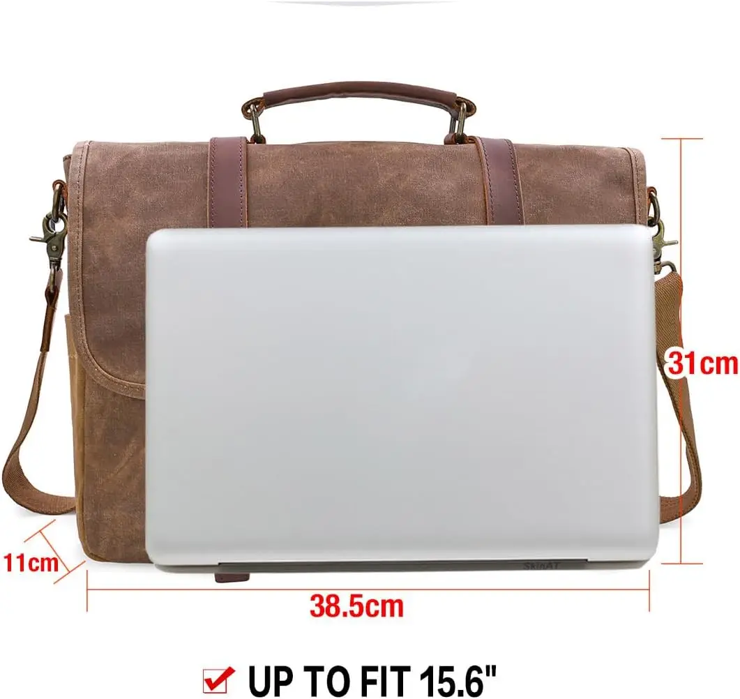 product waterproof messenger computer laptop bag with vintage genuine leather shoulder rugged carrying bag lbx0117 1-33