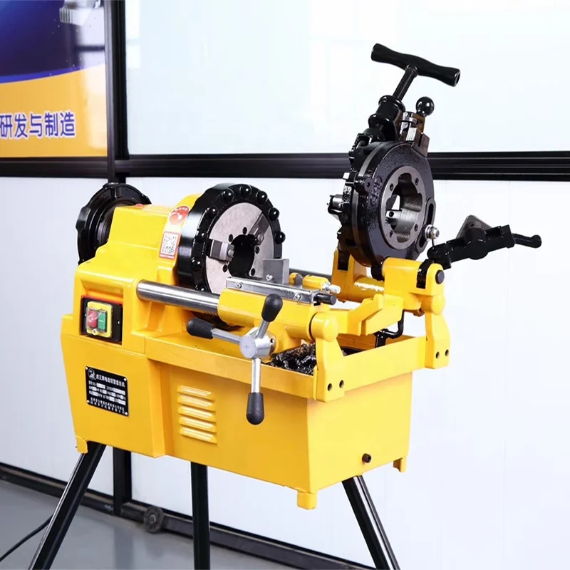 Выдающееся качество 1500 Вт портативная электрическая Резьбовая машина из нержавеющей стали для изготовления внешней резьбы