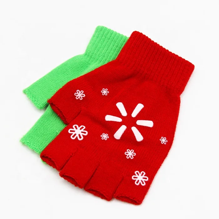 Вязаные зимние перчатки унисекс