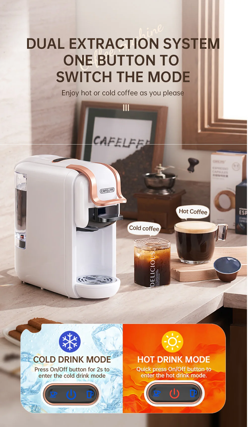 Customized Portable Capsule Coffee Machine For Espresso And Dolce Gusto