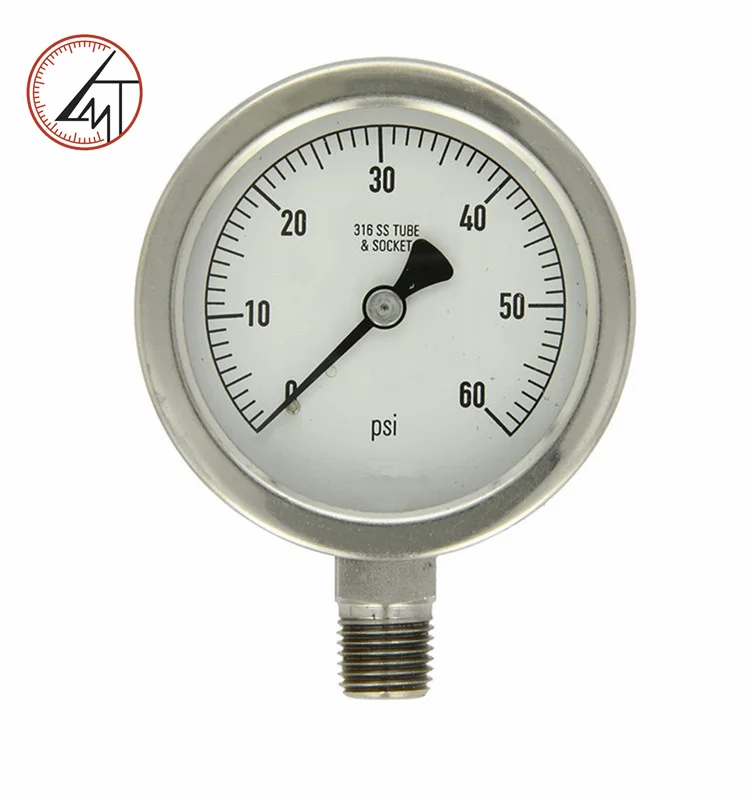 General Purpose Nonfillable Stainless Steel Dry Manometer Pressure
