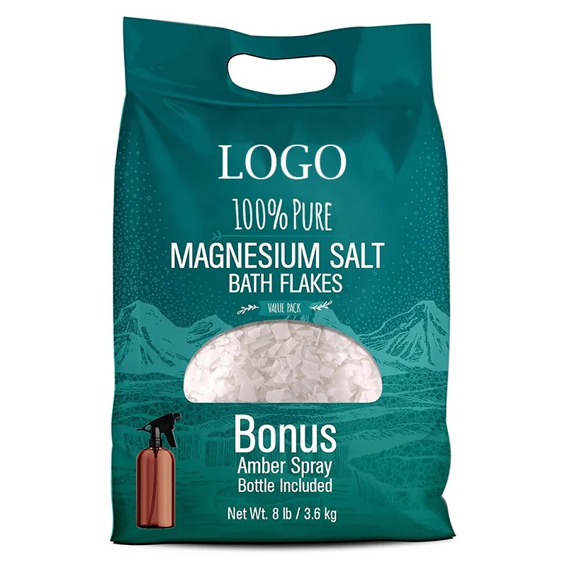 New Product Private Label Custom Packing Foot Body Soak Natural Relax Muscle Mind Epsom Salt Pure Magnesium Bath Salt