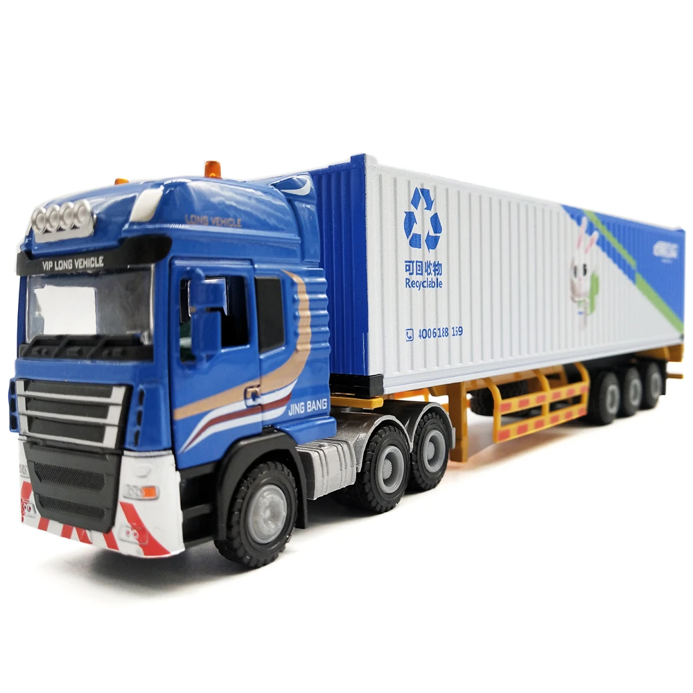 28cm Brambles Limited logistics Container truck model 1:50 logistics mini container truck model O.A.S ship model