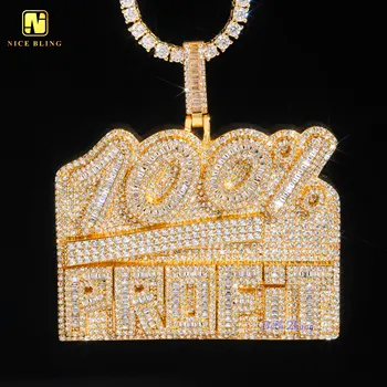 Custom 100% profit letter pendant iced out yellow gold plated hip hop jewelry for rappers cheap price brass CZ pendants