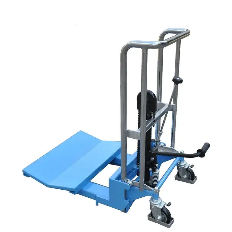 Manual Paper Roll Stacker Hydraulic Reel Lifter Coil Material Lift Stacker