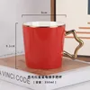 Gold handle red