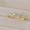 Scallop Pearl Adjustable Ring