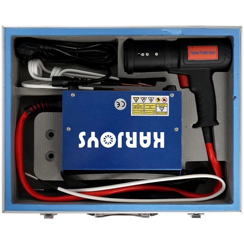 1500W Handheld Induction Heater Fast Heating Bolt Removal Tools Flameless Heating Coil Kit for Car Repair and Disassembly