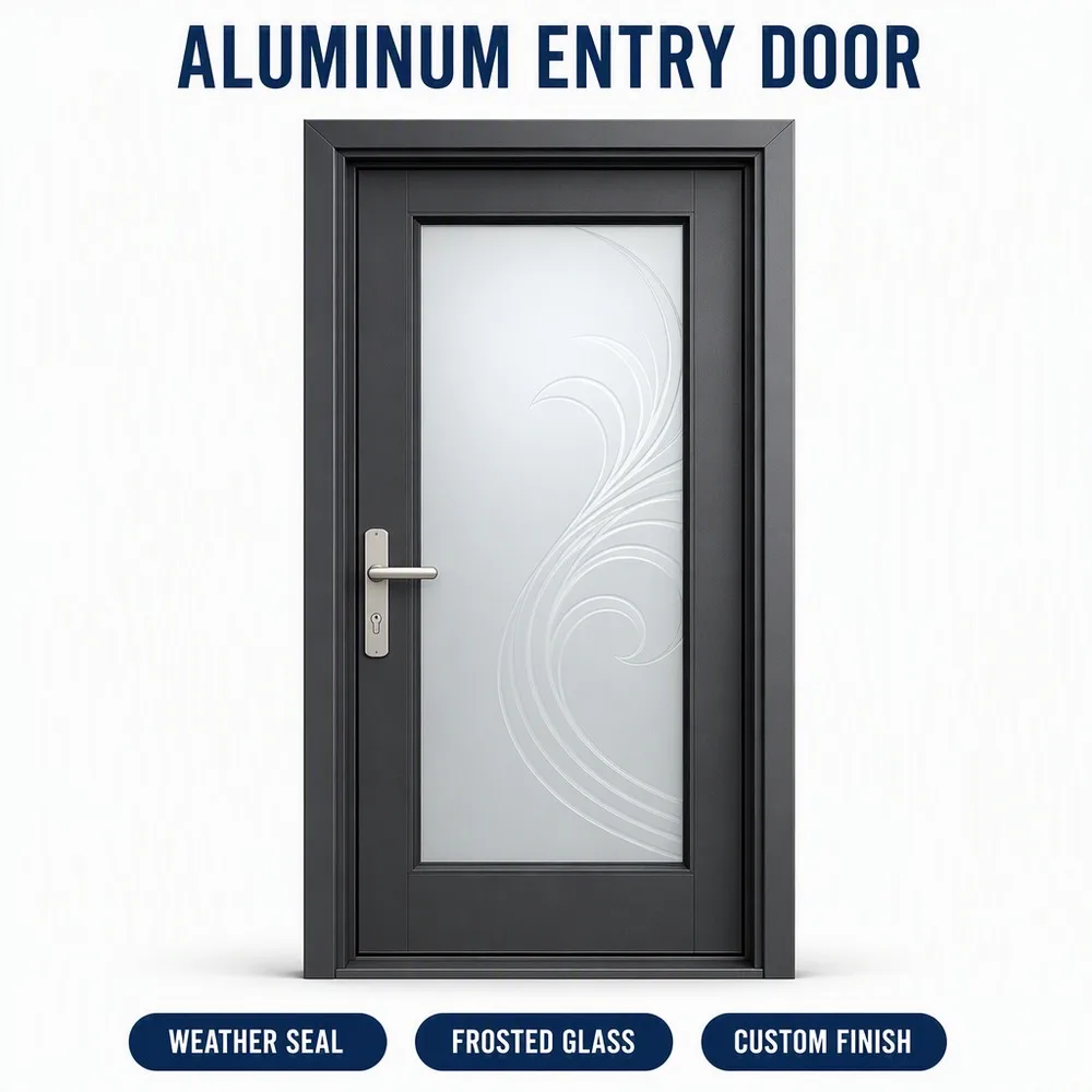 Modern Waterproof Aluminum Alloy Glass Automatic Sliding Door Finished Surface Push Pull for Villa Hotel Apartment Use
