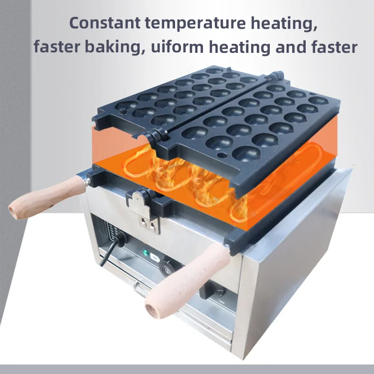 Chestnut Shape Waffle Maker Cover OEM Customized Interchangeable Wrap Power Cool Surface Food Adjustable Plate