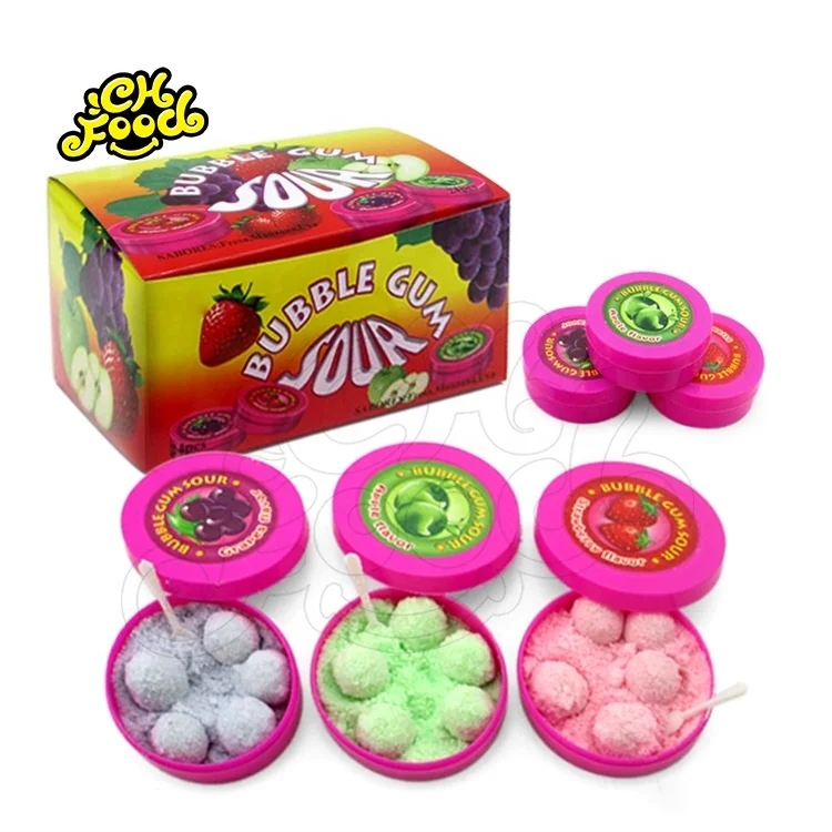 CHFOOD Halal Sour Powder Candy Bubble Gum CH-BU108