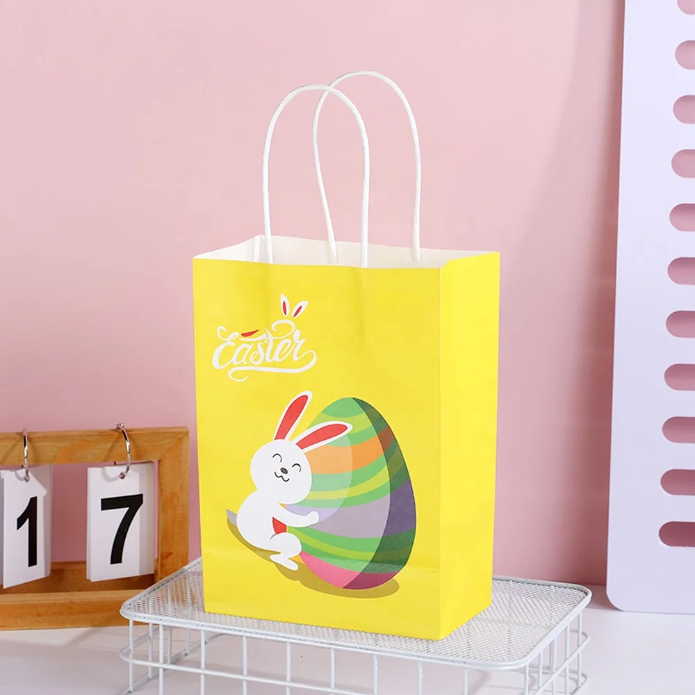 Easter Paper Bag Happy Bunny Treats Decor Packaging
