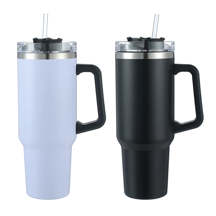 Customized Design 40oz 1200ml Double Wall Stainless Steel Wine Tumbler with Handle