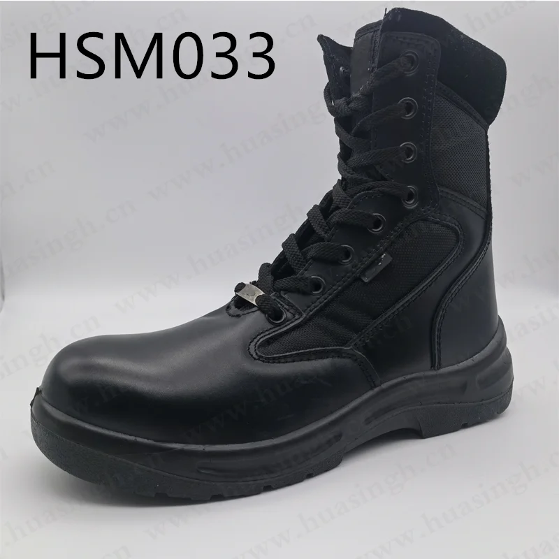 Rwh,black/brown Lace-up Combat Boots  Popular in Namibia Strong Grip PU/PU Outsole Tactical Boots for Men HSM033