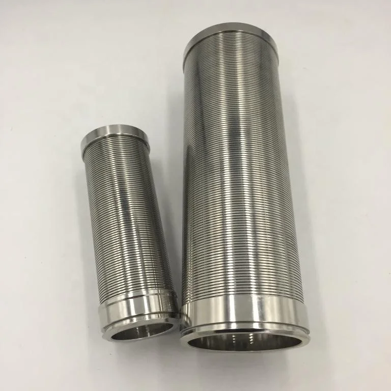 Large Flow Rate Wedge Wire Mesh Screen Filter in Water Treatment System