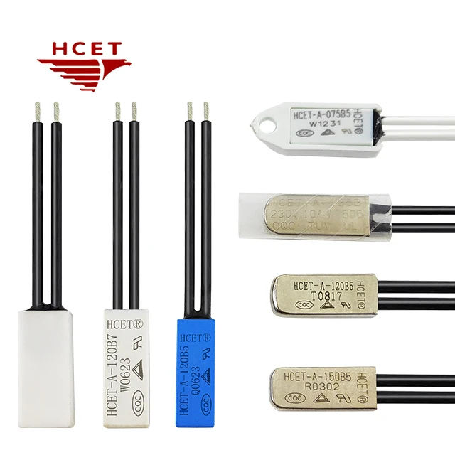 HCET TB05 ksd9700 Thermal Cutoff Switch Motor Thermal Protector with CQC TUV RoHS