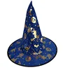Blue Gold Foil Composite Witch Hat