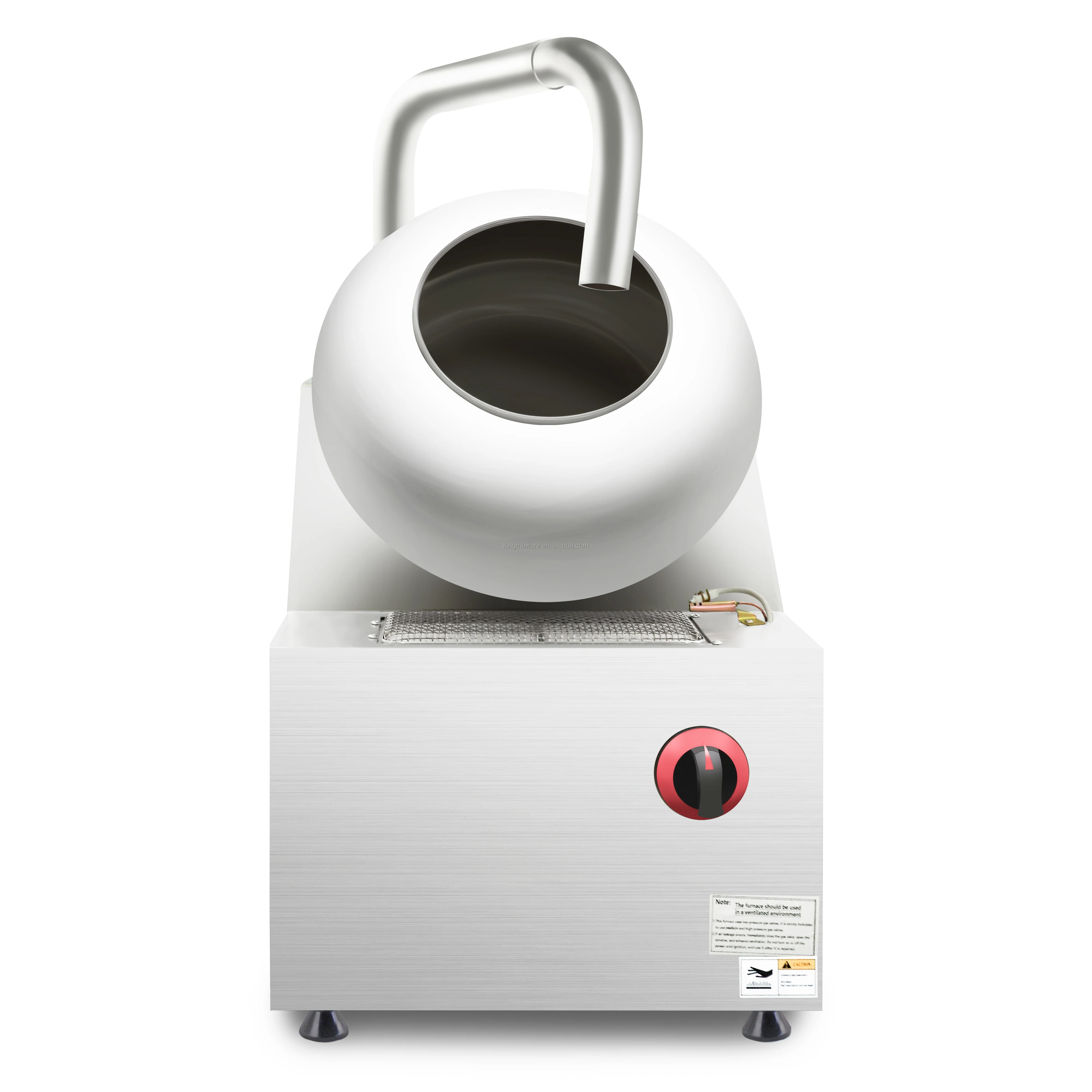 Newest Gas Power Air Cooling Stainless Steel Small Chocolate Enrobing Machine Sugar Peanut Pan Coating Machine - Image 5