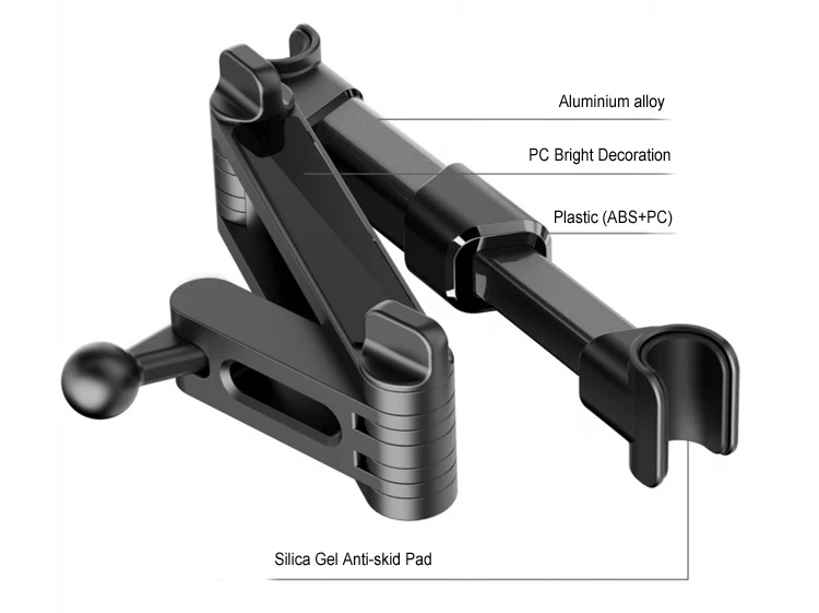
2021 новый высококачественный складной держатель для телефона на подголовник Автомобильный держатель для планшета 
