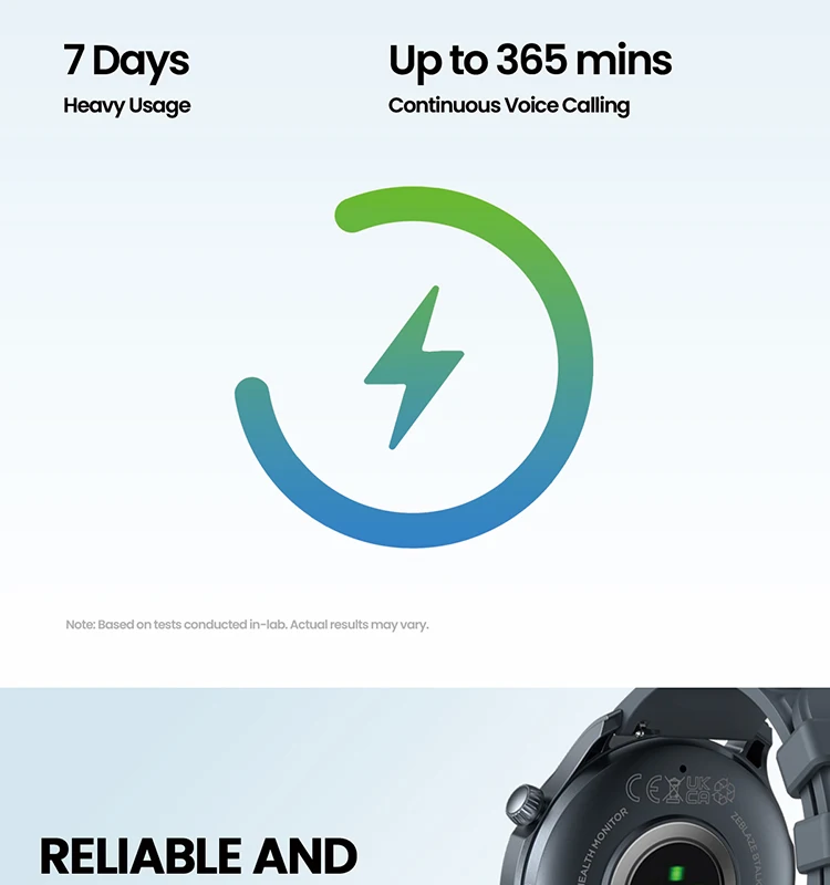 Zeblaze Btalk 3 Pro AMOLED Display Hi-Fi Bluetooth Phone Calls Health and Fitness Tracking Smart Watch