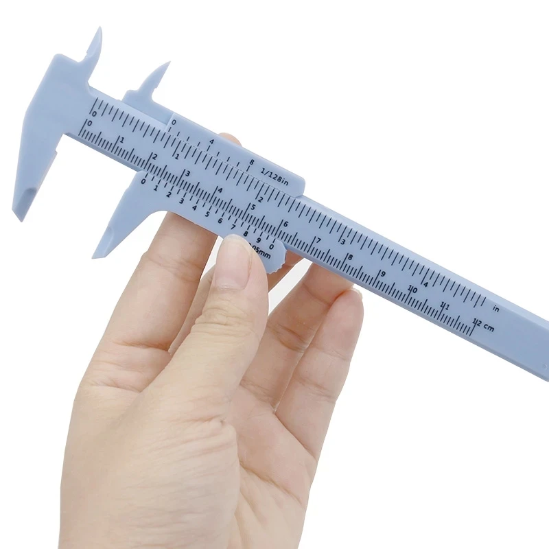 Student 150mm Plastic Sliding Outdoor Caliper Mini Vernier Ruler Gauge Tool 