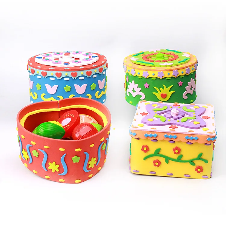 Kindergarten Diy Children Handmade Storage Box Creative Handmade ...