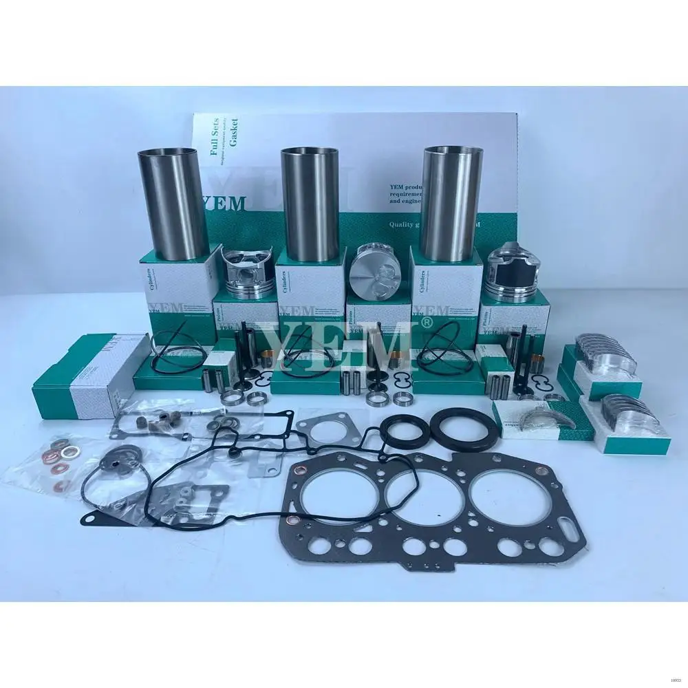 3TNV76 Overhaul Kit With Cylinder Piston Rings Liner Bearing Valves Gasket Kit for Yanmar