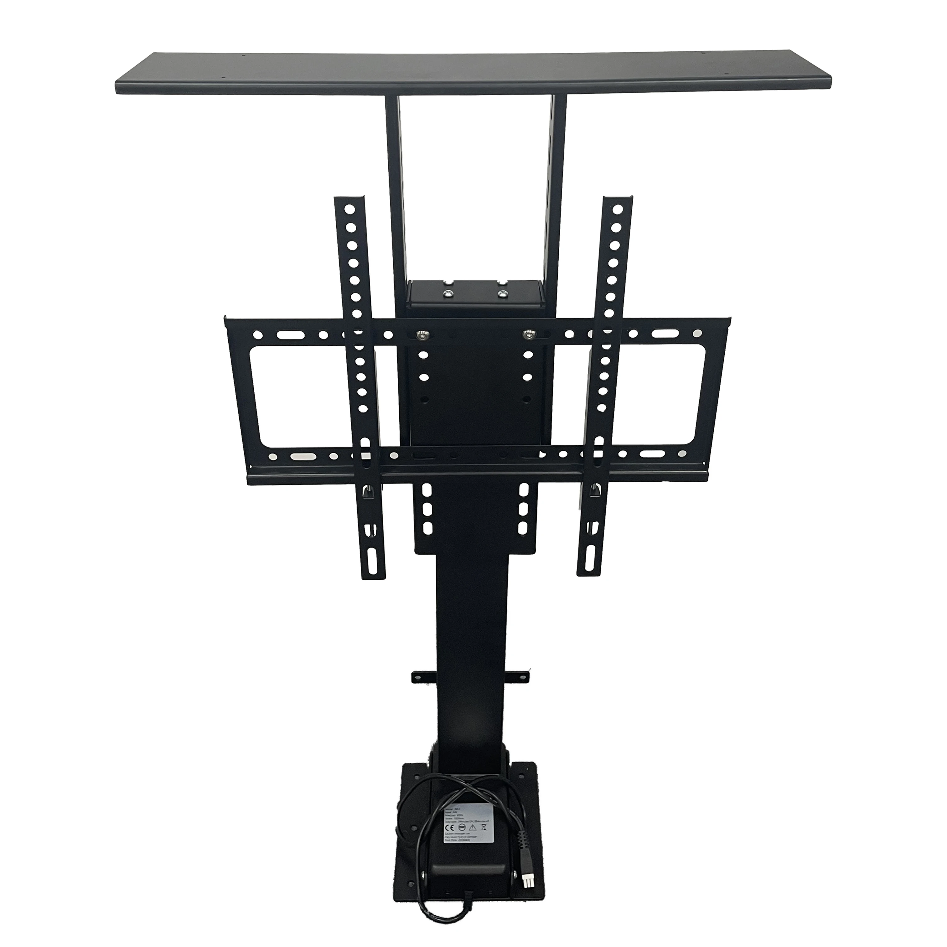 Mobile Motorized Height Adjustable Tv Floor Stand Tripod Modern Living