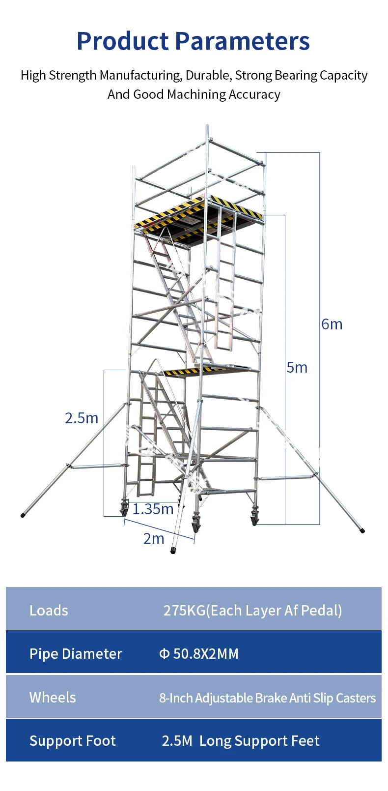 Adjustable Aluminum Mobile Scaffold Tower with Stair for Sale| Alibaba.com