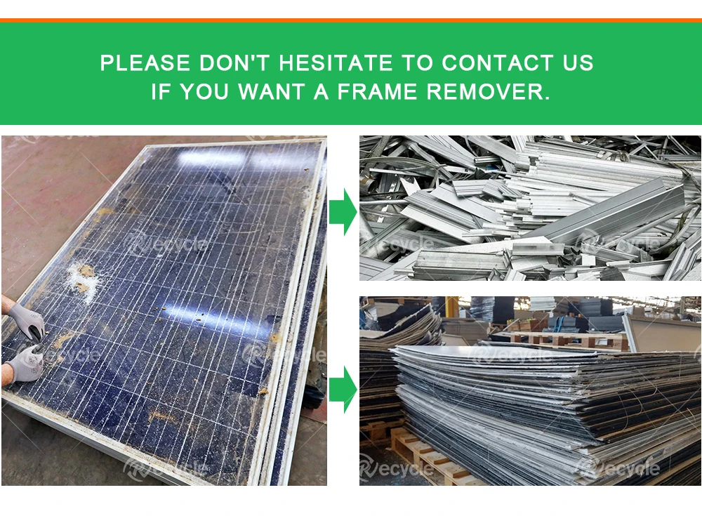 New Technology Aluminum Solar Panel Frame Disassembling Machinery Aluminum Frame Dismantling System for Photovoltaic Panels