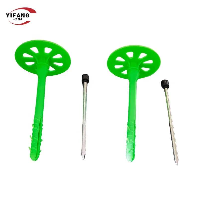 Plastic Thermal Insulation Fastener Nails for External Wall Glass Wool Insulation