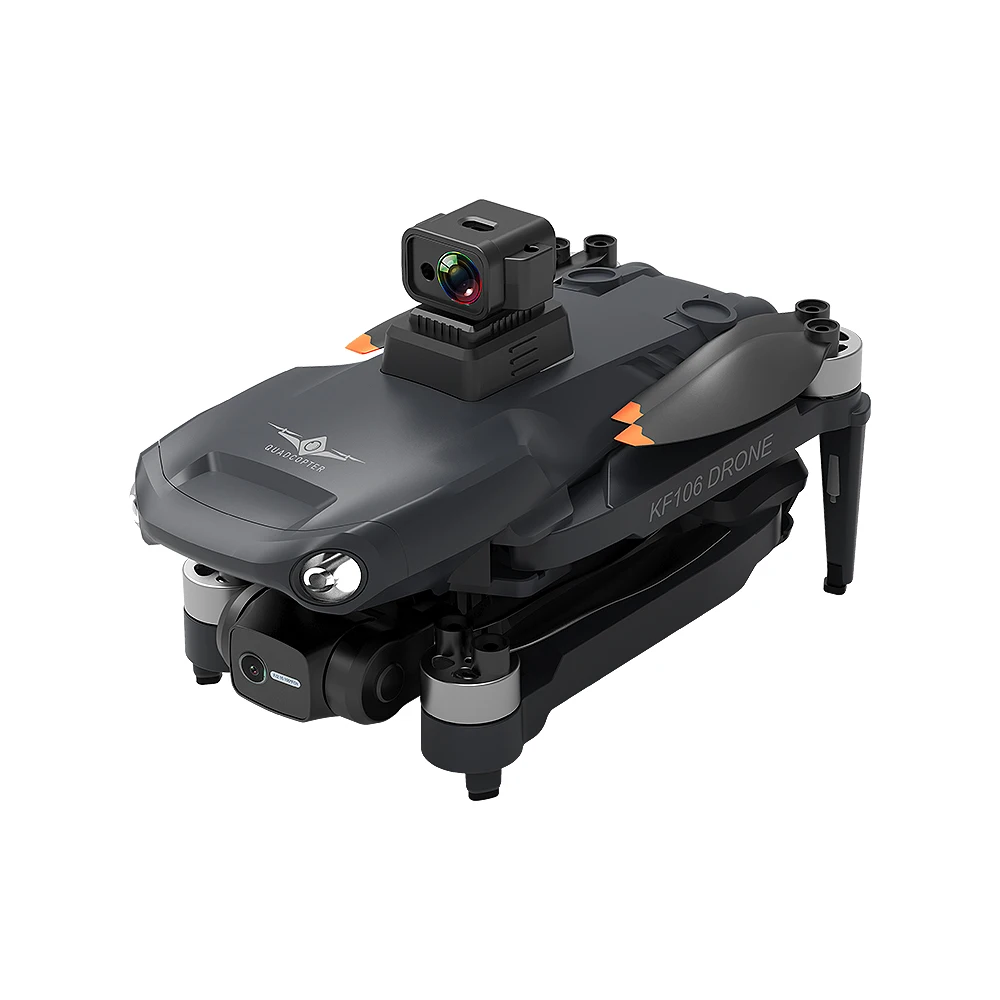 Novo Drone HOSHI KFPLAN KF106 com Câmera Dobrável de Plástico, 3