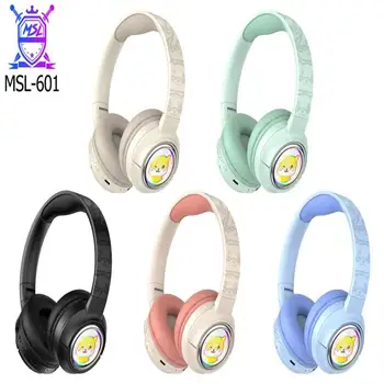 New Arrival MSL-601 Stereo Wireless Over-Ear Headphones BT5.3 Earphones LED Digital Display Battery Waterproof Gaming Headset