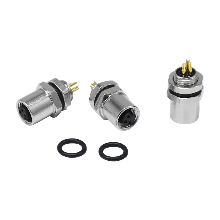 Custom Rear Lock Socket Circular Connectors Automotive Wire Assembly Plug Waterproof Electronic Aviation M5 3pin Cable Connector