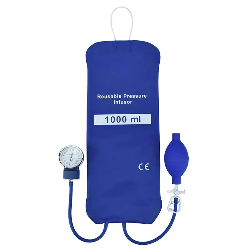 Manual Pressure Infusion Bags with Pressure Indicator Tpu Coated Nylon Pressurse Infusion Bag