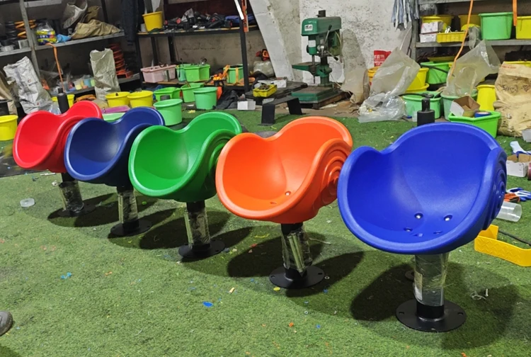 Indoor Outdoor Children's Swivel Seats McDonald's Plastic Play Sets Parks Schools Children's Playgrounds Snail swivel chair