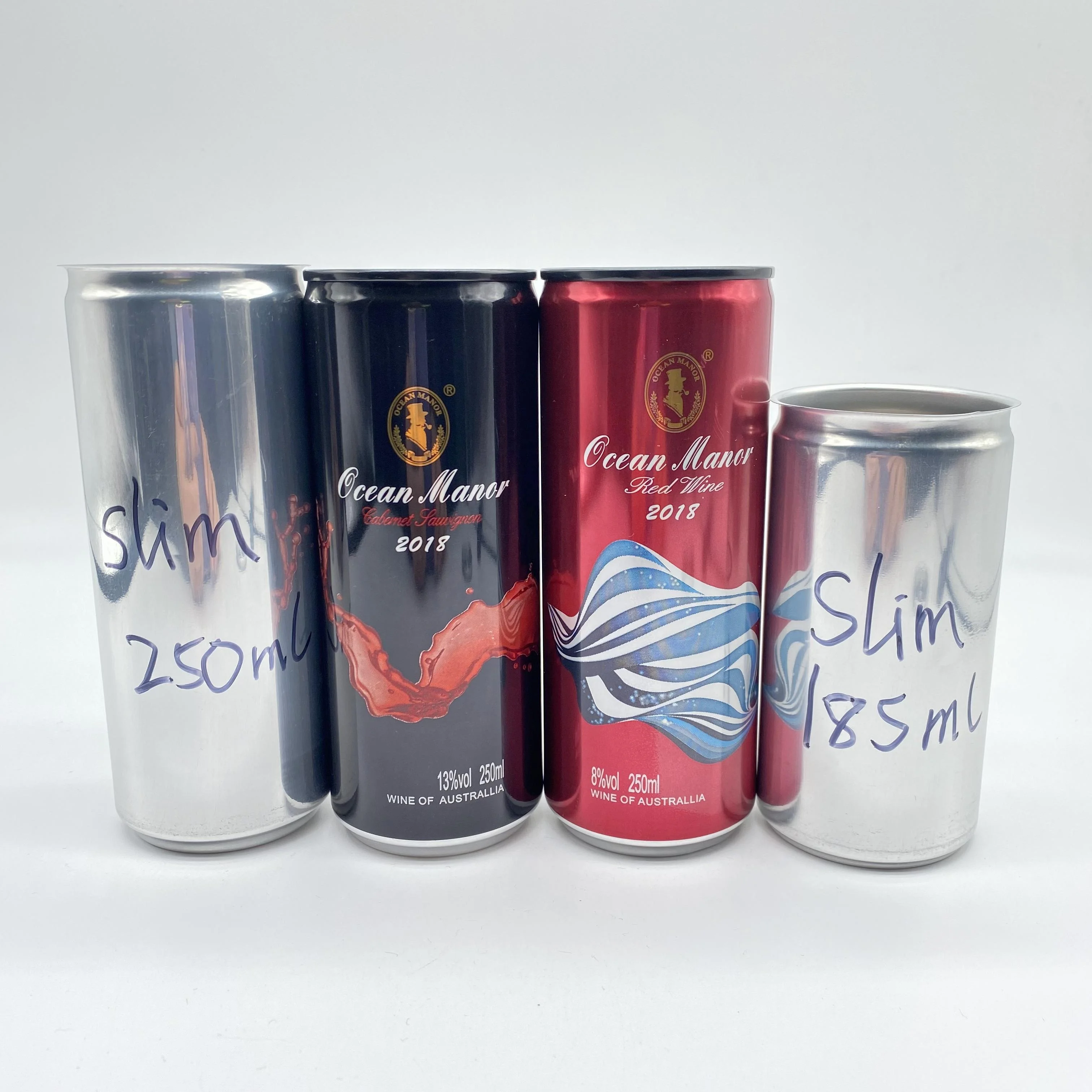 Wholesale Printed Slim 185ml 200ml 250ml Small Can Custom Logo Beverage Beer Coffee Juice Drink Aluminum Cans Metal Container