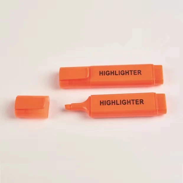 Custom Logo Colored Washable Ink Highlighter Pen Set Writing