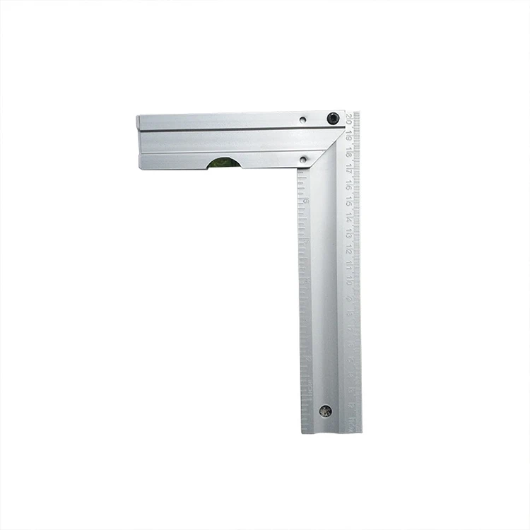 Règle Carrée En Acier Inoxydable En L - Équerre 90° Précise - Blanc/Noir - Différentes Tailles