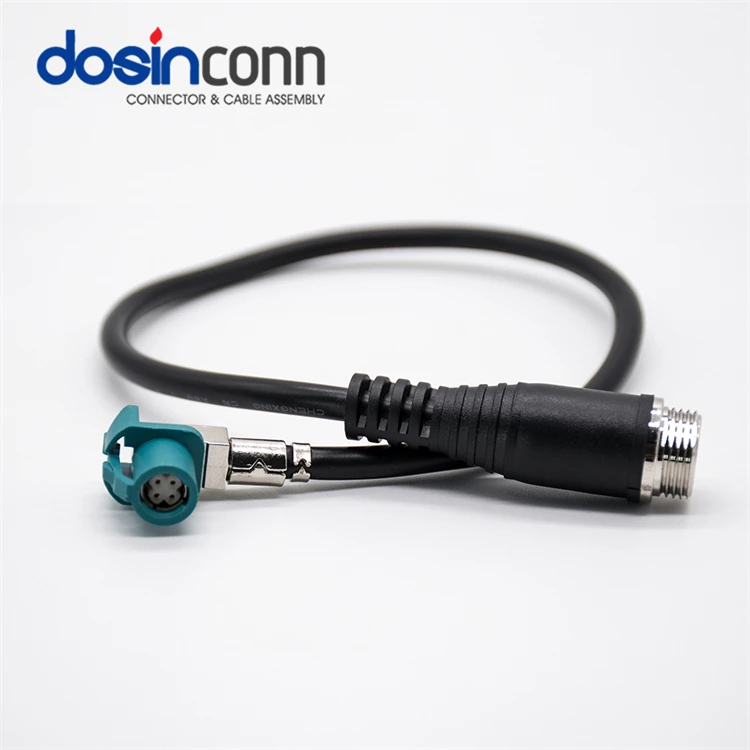 R/A HSD Z Code 4 Pins Female to GX12 4pins Male Cable