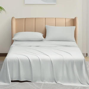 Top Supplier's Organic Oeko-tex 100 Bamboo Bedding Set Soft and Silky Anti-Bacterial Duvet Cover and Sheets