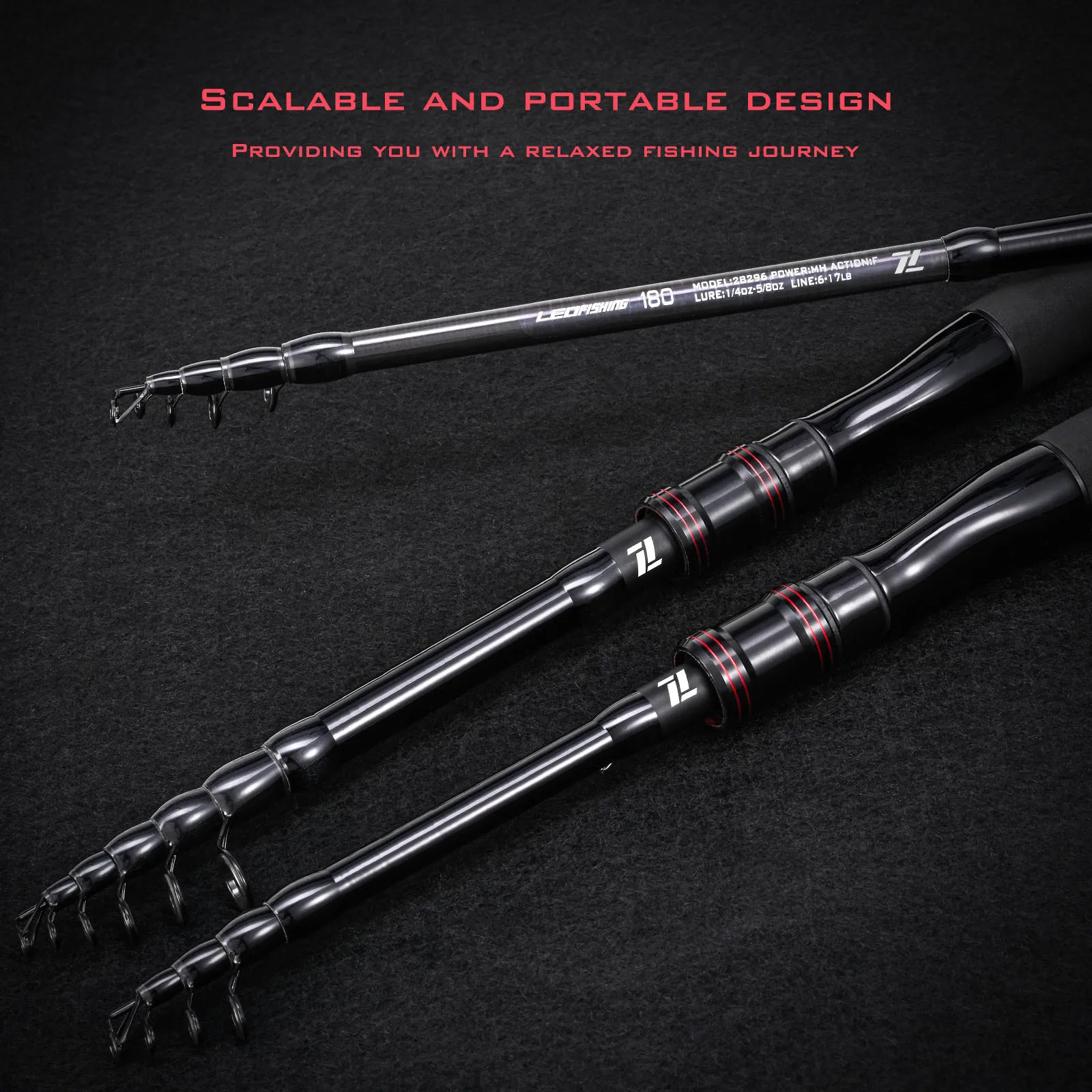 Portable Telescopic Fishing Rod Carbon Casting And Spinning Pole_voghion.com