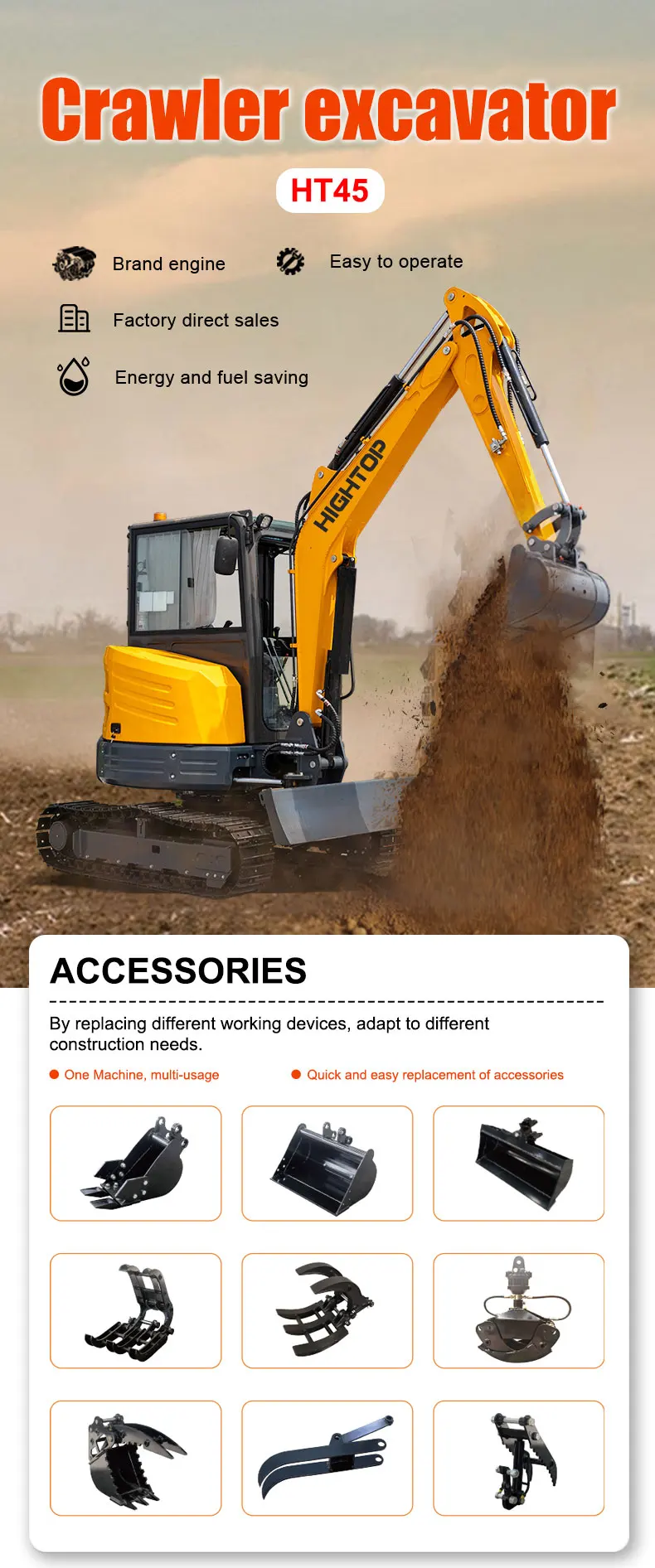 product canada best selling 35ton 4 ton cabin excavator cheap price mini pelle epa approved-1