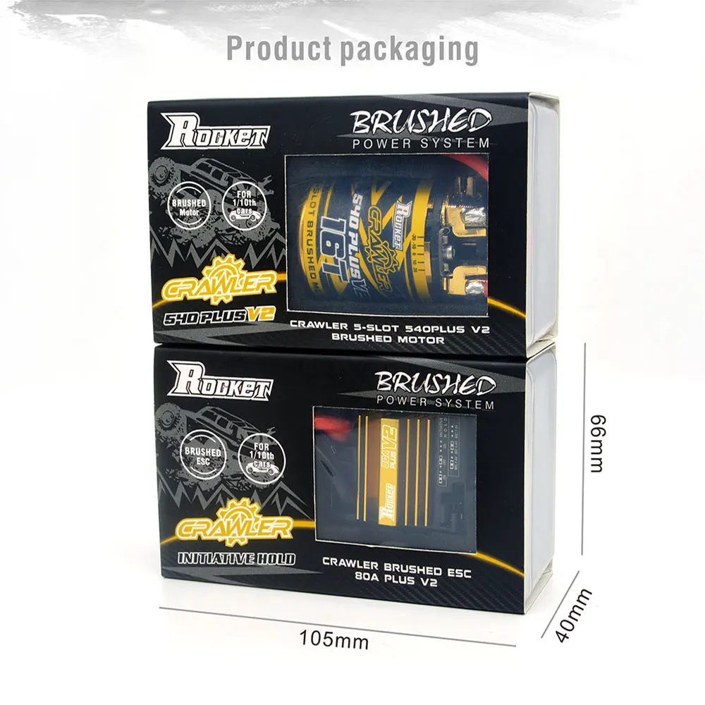 SurpassHobby 550 540 Combo 5-slot 10T 12T 13T 16T 20T Motore Spazzolato 60A/80A ESC Per 1/10 RC Crawler Car HSP HPI Tamiya FS Kyosho