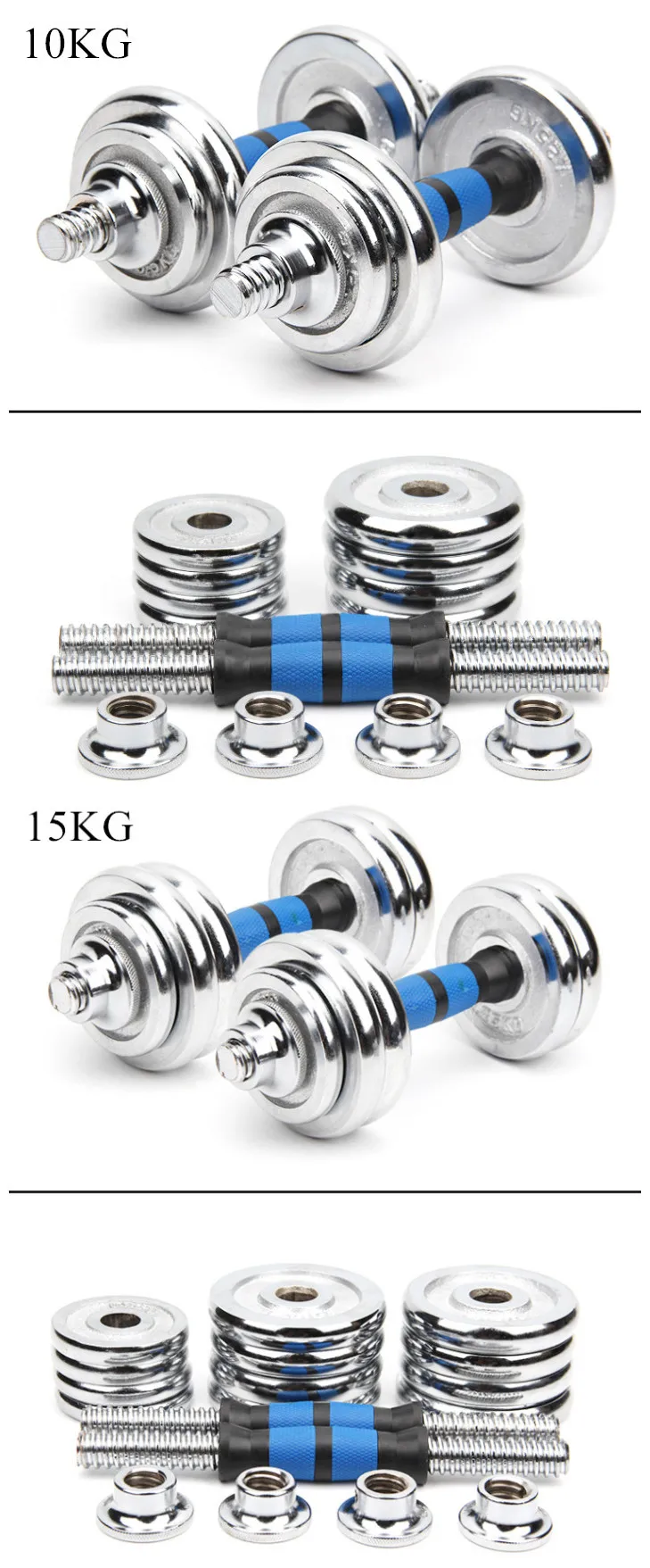 Gym Fitness Weight Lifting Dumbbell Set 50kg 80kg 100kg Barbell Set