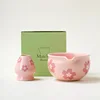 Zxl concave mouth powder bowl stand flower figure style 2